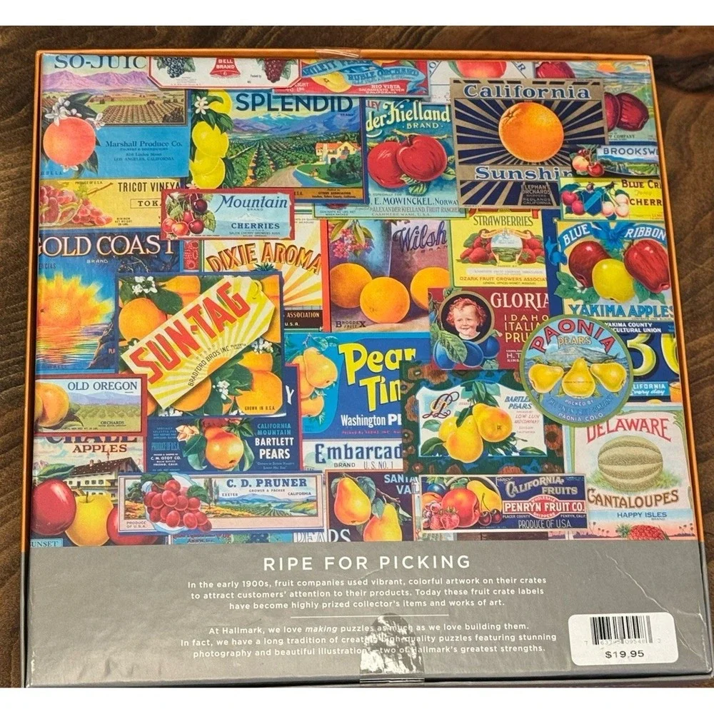 Hallmark Ripe for Picking 1000‎ pc Jigsaw Puzzle Amazing Family Fun NIB Spring